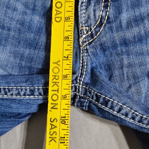 Silver Suki Capri jeans women's size 28 hard washed denim blue straight leg - Picture 15 of 16